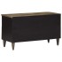 Mueble de TV madera maciza de mango negro 80x33x46