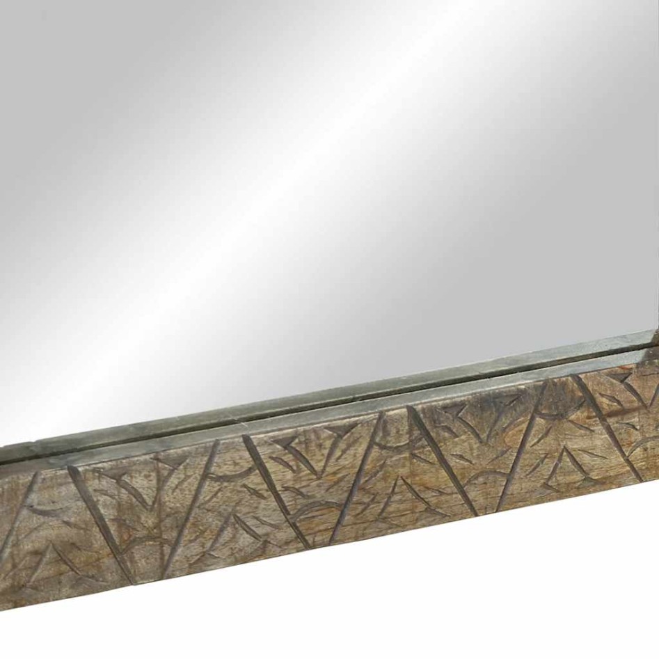 Espejo de baño madera maciza mango 50x2,5x70