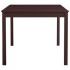 Mesa de comedor de madera de pino marrón oscuro 180x90x73