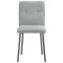 Sillas de comedor 2 unidades terciopelo gris
