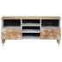 Mueble de TV madera maciza de mango 100x33,5x46