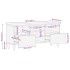Mueble de TV madera maciza de mango 100x33,5x46