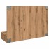 Mueble con espejo y LED roble artesanal 90x31,5x62