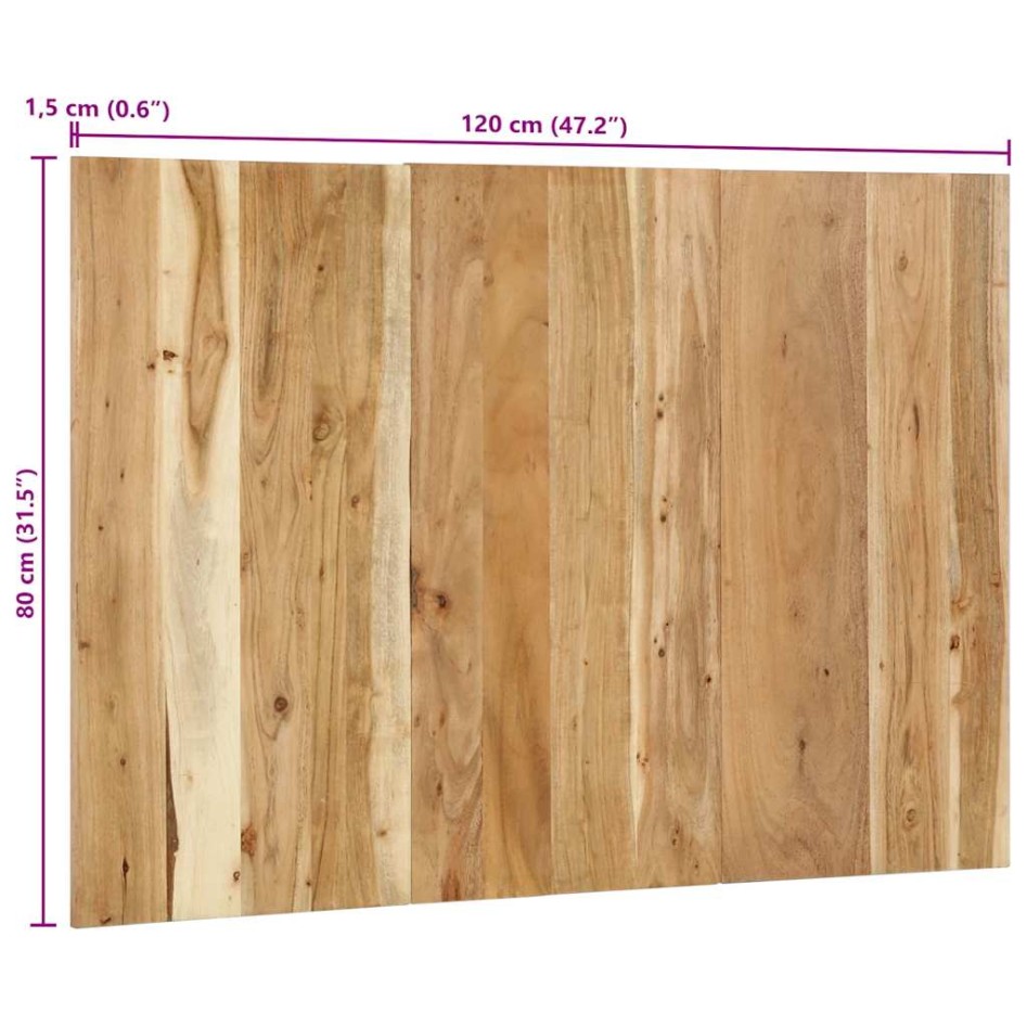 Cabecero de madera maciza de pino 120 cm