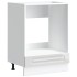 Mueble de horno Kalmar alto brillo blanco madera
