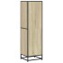Estantería madera contrachapada color roble 40x35x139