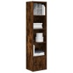 Estantería madera de ingeniería roble ahumado 31x24x127 cm