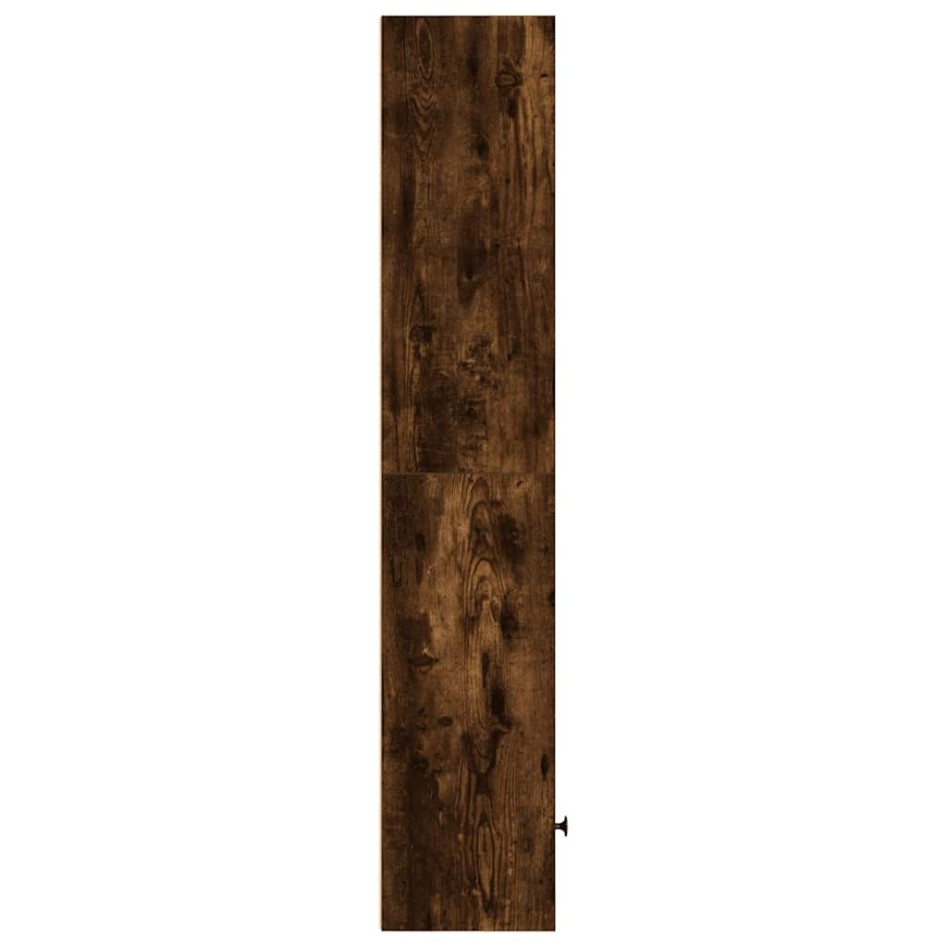 Estantería madera de ingeniería roble ahumado 31x24x127