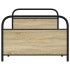 Estructura de cama sin colchón 90x200 cm madera roble