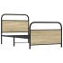 Estructura de cama sin colchón 90x200 cm madera roble