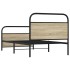 Estructura de cama sin colchón 90x200 cm madera roble