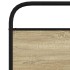 Estructura de cama sin colchón 90x200 cm madera roble