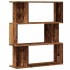 Estantería de madera de ingeniería envejecida 80x24x96