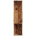 Estantería de madera de ingeniería envejecida 80x24x96