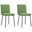 Sillas de comedor 2 unidades terciopelo verde claro