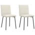 Sillas de comedor 2 unidades terciopelo