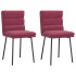 Sillas de comedor 2 unidades terciopelo rojo