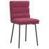 Sillas de comedor 2 unidades terciopelo rojo