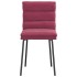 Sillas de comedor 2 unidades terciopelo rojo