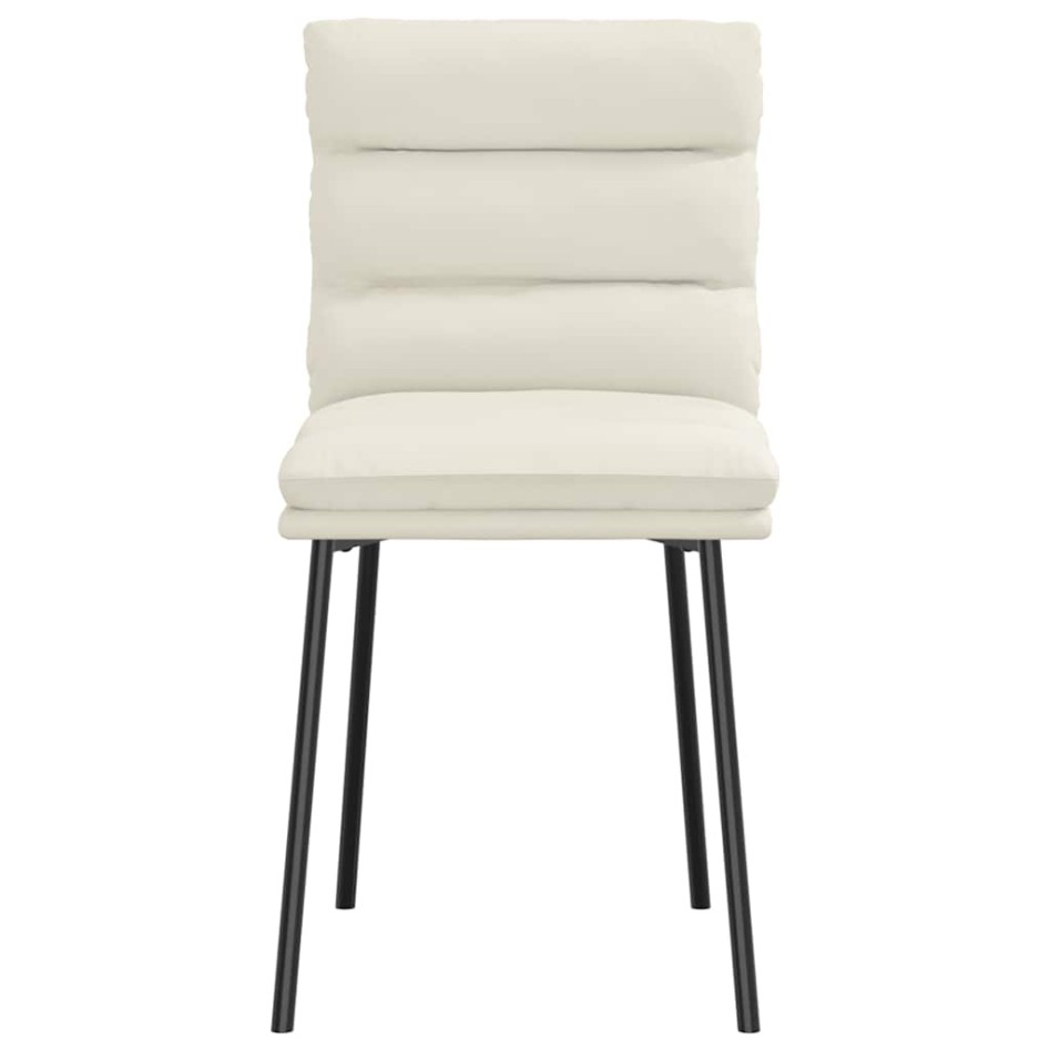 Sillas de comedor 2 unidades terciopelo