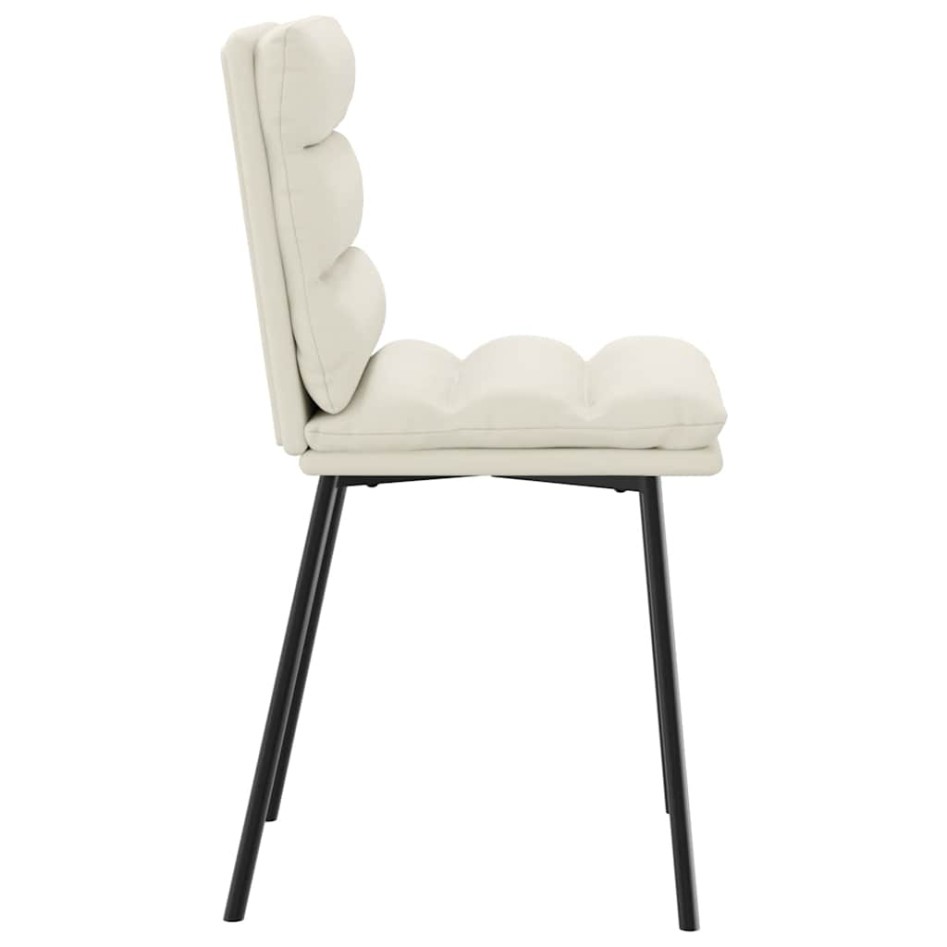 Sillas de comedor 2 unidades terciopelo