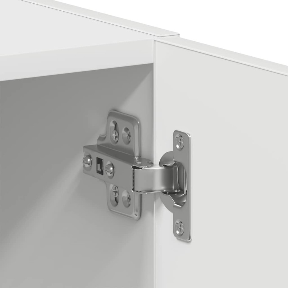 Armario de lavadora madera ingeniería blanco 64x24x190