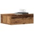 Mesitas de noche flotantes 2 uds madera vieja 40x32x15