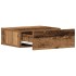 Mesitas de noche flotantes 2 uds madera vieja 40x32x15