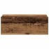 Mesitas de noche flotantes 2 uds madera vieja 40x32x15