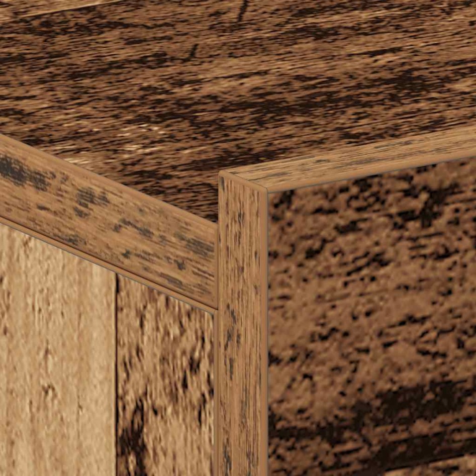 Mesitas de noche flotantes 2 uds madera vieja 40x32x15