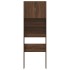 Armario de lavadora madera ingeniería roble marrón 64x24x190