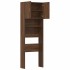 Armario de lavadora madera ingeniería roble marrón 64x24x190