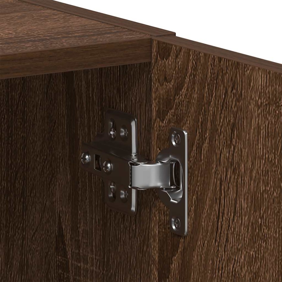 Armario de lavadora madera ingeniería roble marrón 64x24x190