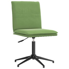 Silla de comedor de terciopelo verde