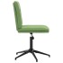Silla de comedor de terciopelo verde