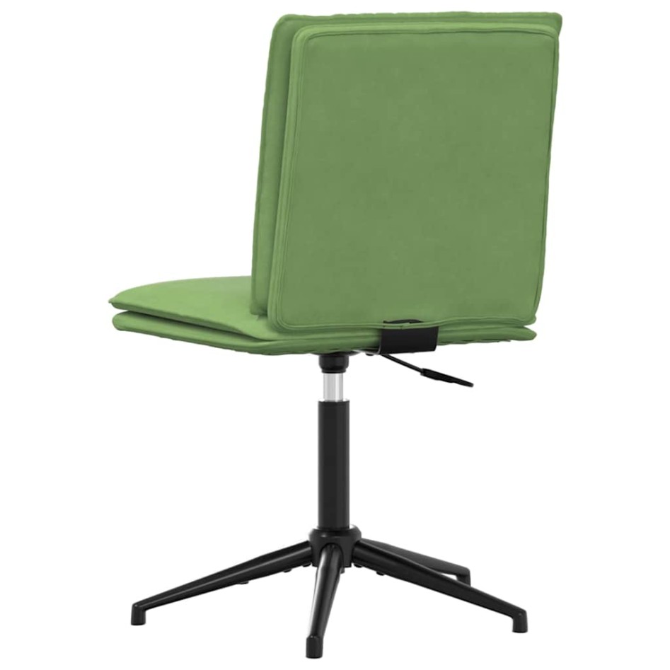 Silla de comedor de terciopelo verde
