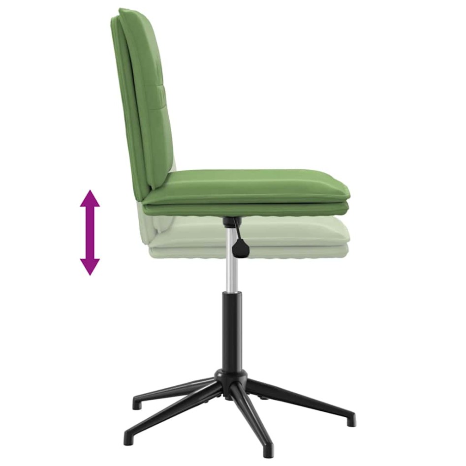 Silla de comedor de terciopelo verde