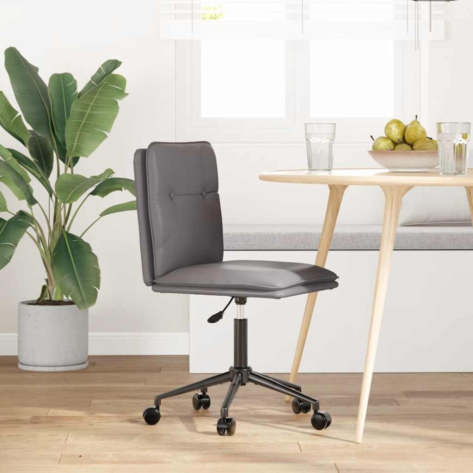 Silla de comedor de cuero sintético