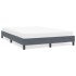 Estructura de cama sin colchón terciopelo gris oscuro