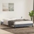 Estructura de cama sin colchón terciopelo gris oscuro