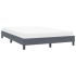 Estructura de cama sin colchón terciopelo gris oscuro