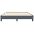 Estructura de cama sin colchón terciopelo gris oscuro