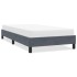 Estructura de cama sin colchón terciopelo gris oscuro 80x220