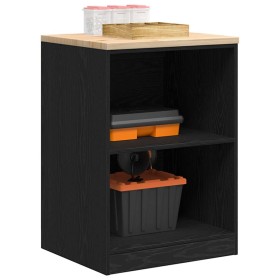 Armario de almacenamiento para garaje negro 60x51x85