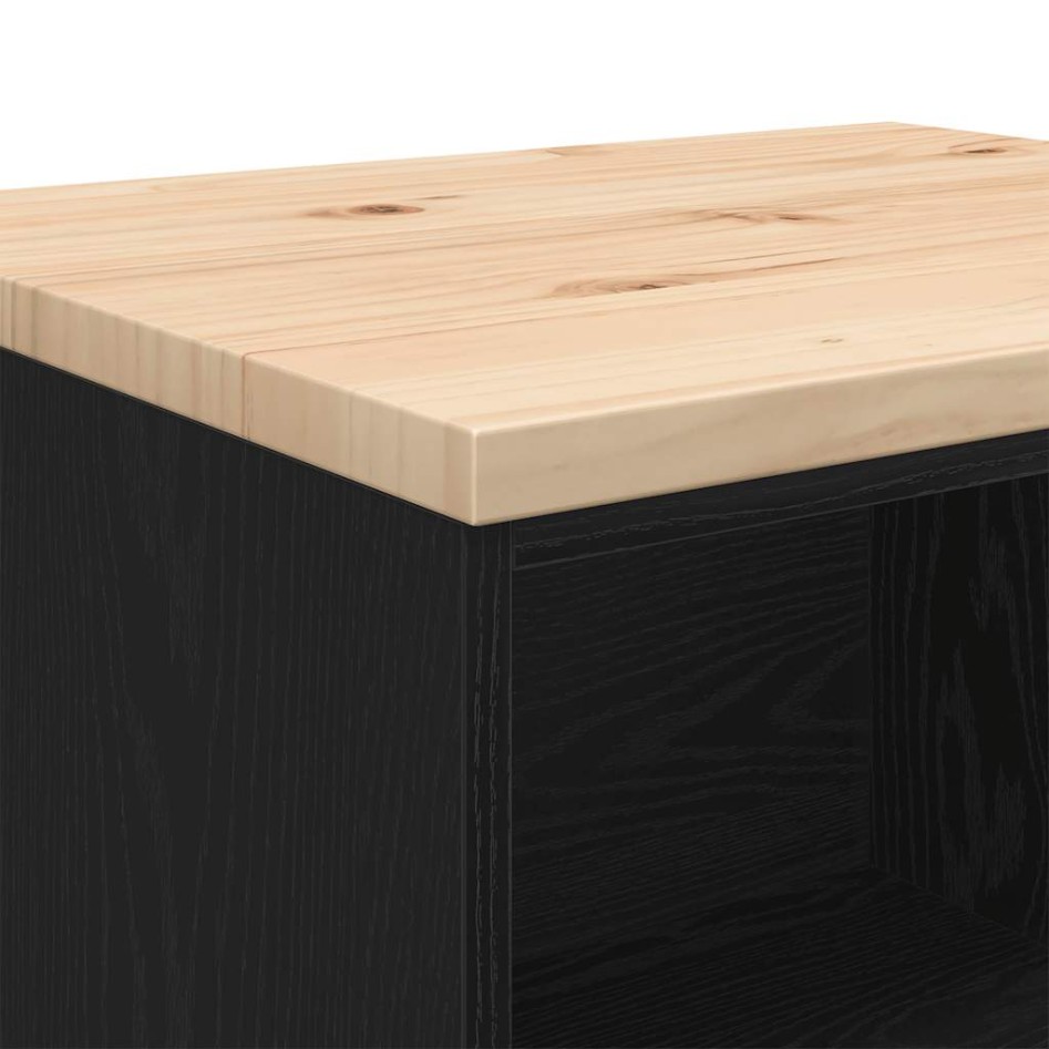 Armario de almacenamiento para garaje negro 60x51x85