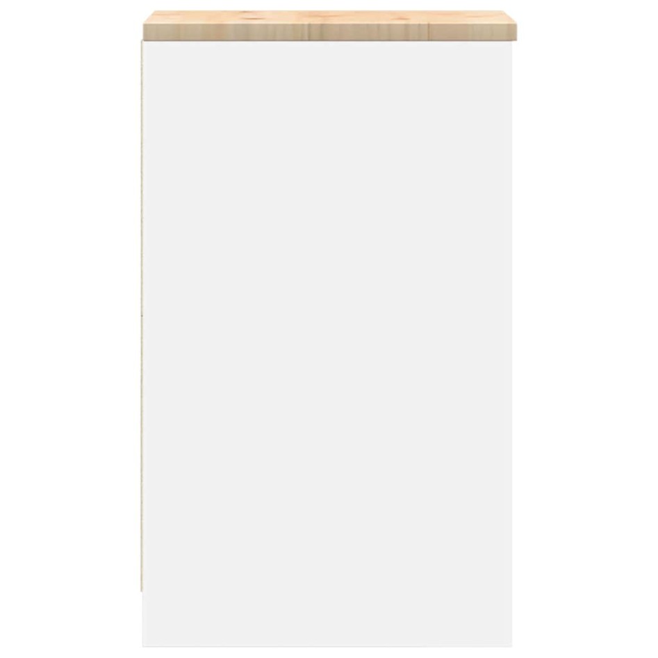 Armario de almacenamiento para garaje blanco 30x51x85