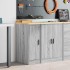 Armario de garaje de madera maciza pino gris Sonoma 30x51x85