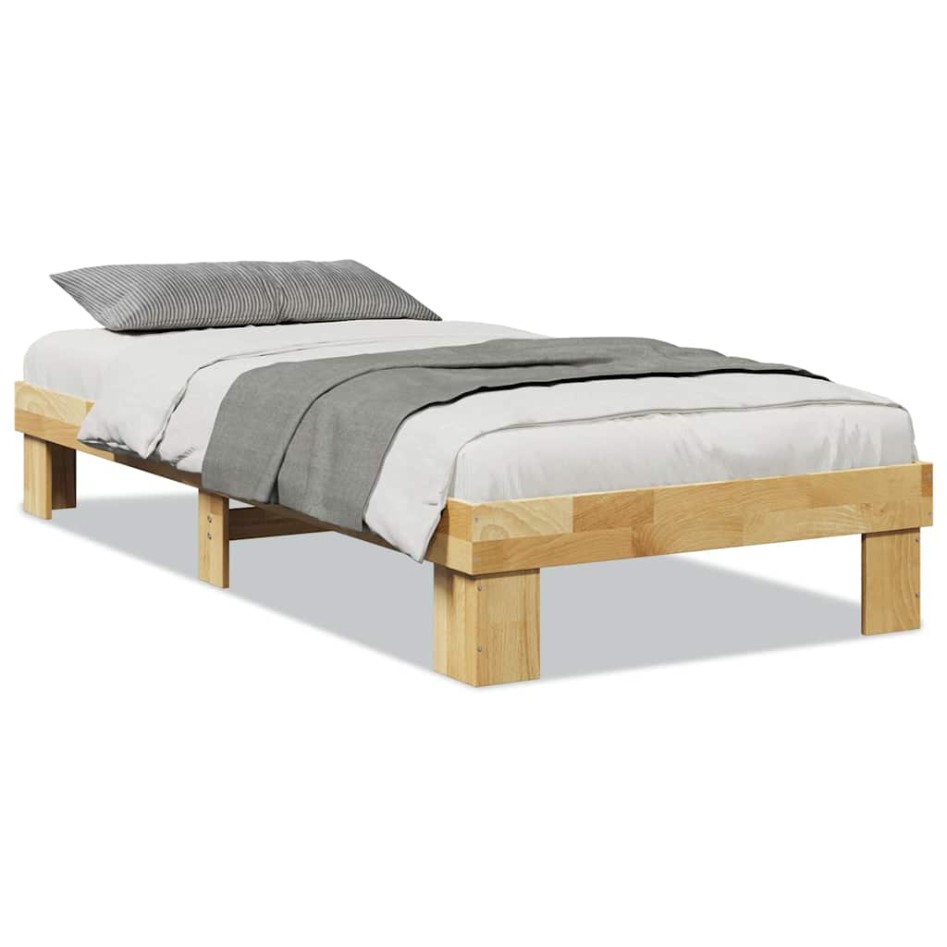 Estructura de cama sin colchón 90x200 cm madera maciza