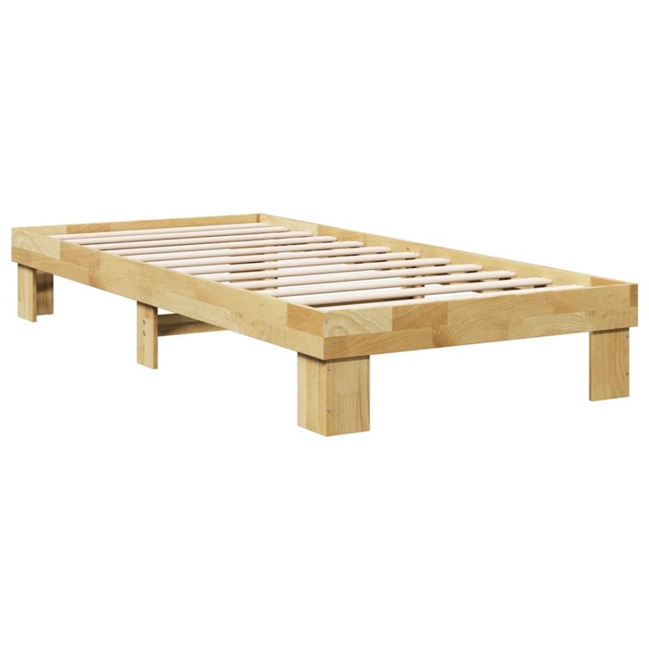 Estructura de cama sin colchón 90x200 cm madera maciza