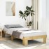 Estructura de cama sin colchón 90x190 cm madera maciza